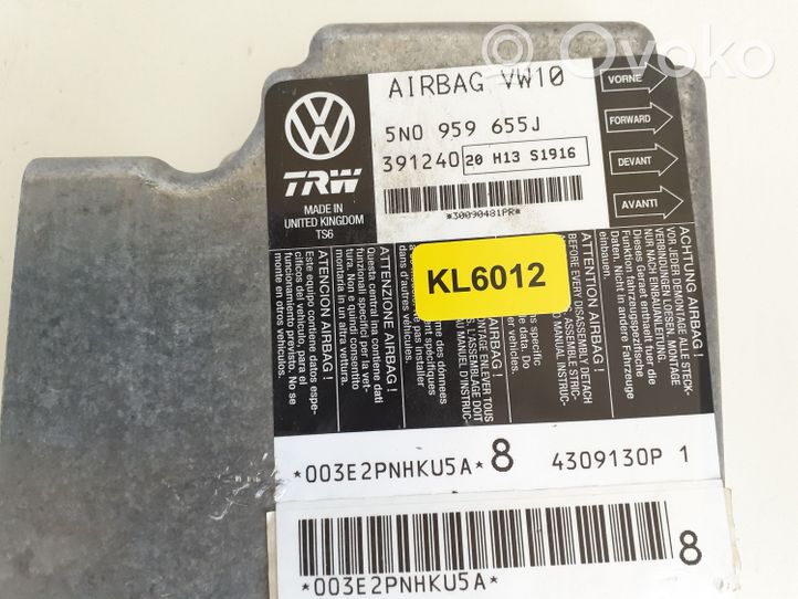 Volkswagen PASSAT B7 Gaisa spilvenu vadības bloks 5N0959655J