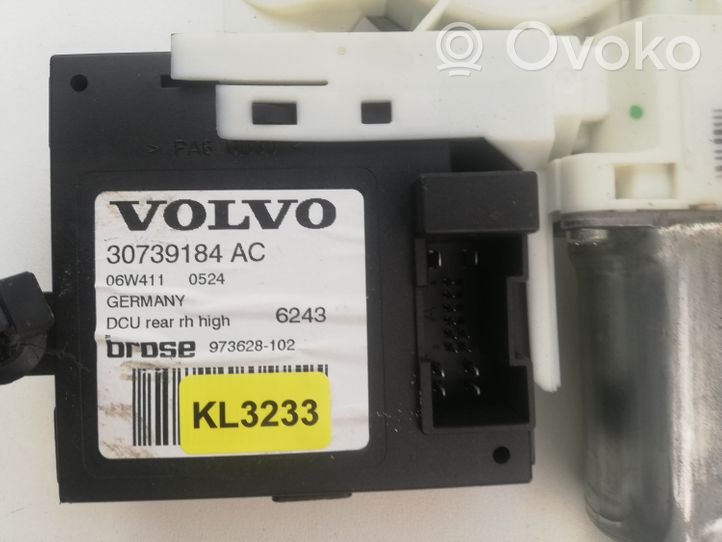 Volvo V50 Galinis varikliukas langų pakėlėjo 30739184AC