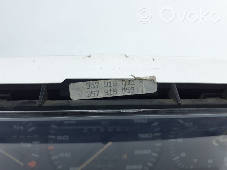 Volkswagen PASSAT B3 Compteur de vitesse tableau de bord 357919033R