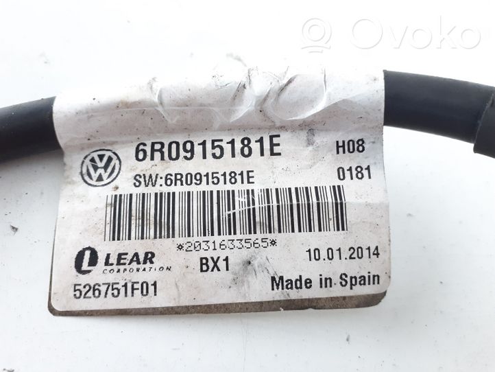 Skoda Rapid (NH) Câble négatif masse batterie 6R0915181E