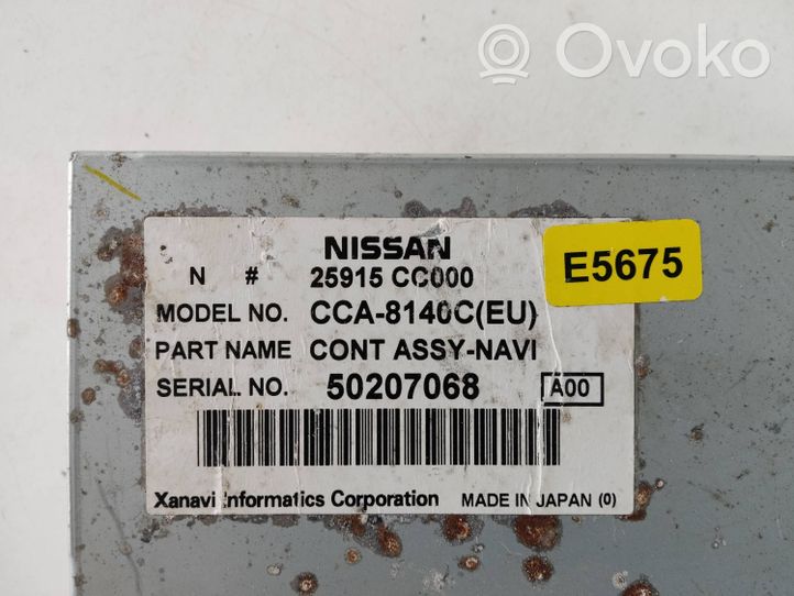 Nissan Murano Z50 Unità di navigazione lettore CD/DVD 25915CC000