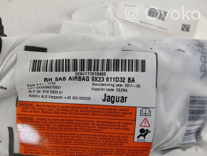 Jaguar XF Sēdekļa drošības spilvens 9X23611D32BA