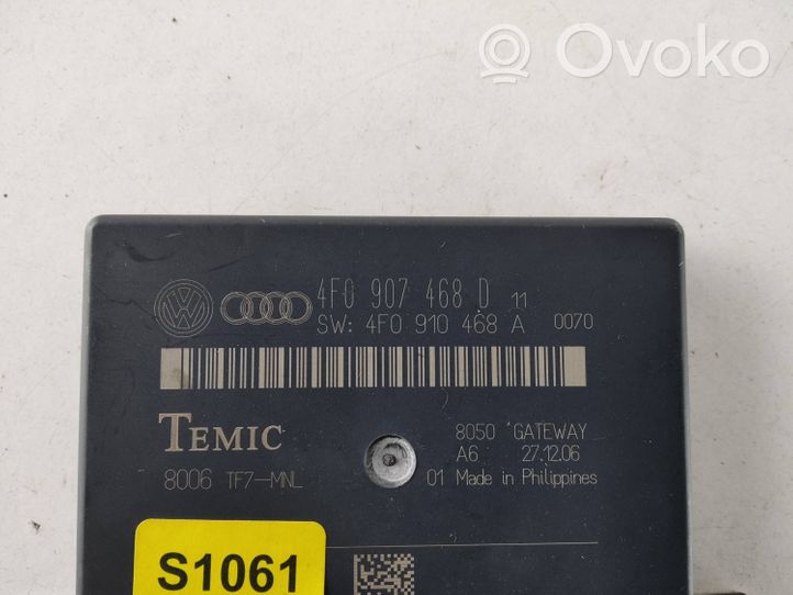 Audi A6 S6 C6 4F Väylän ohjainlaite 4F0907468D