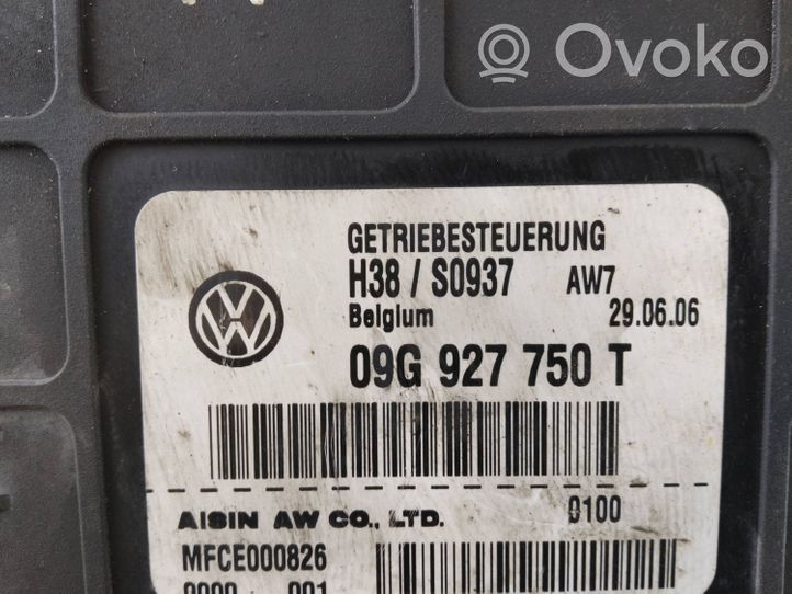 Volkswagen PASSAT B6 Centralina/modulo scatola del cambio 09G927750T