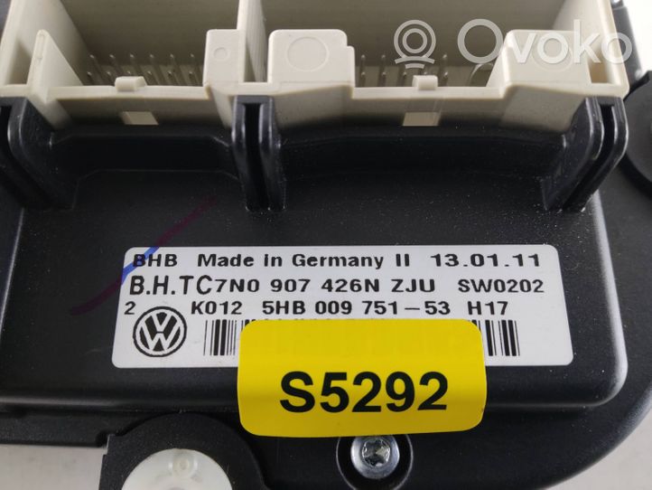 Volkswagen Caddy Ilmastoinnin ohjainlaite 7N0907426N