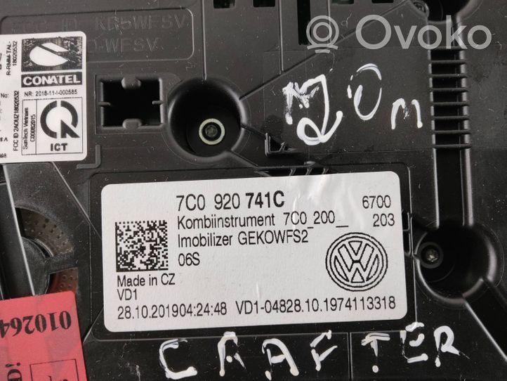 Volkswagen Crafter Nopeusmittari (mittaristo) 7C0920741C
