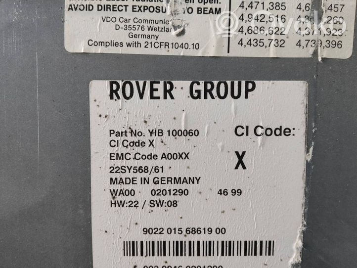 Land Rover Range Rover P38A Navigaatioyksikkö CD/DVD-soitin YIB100060