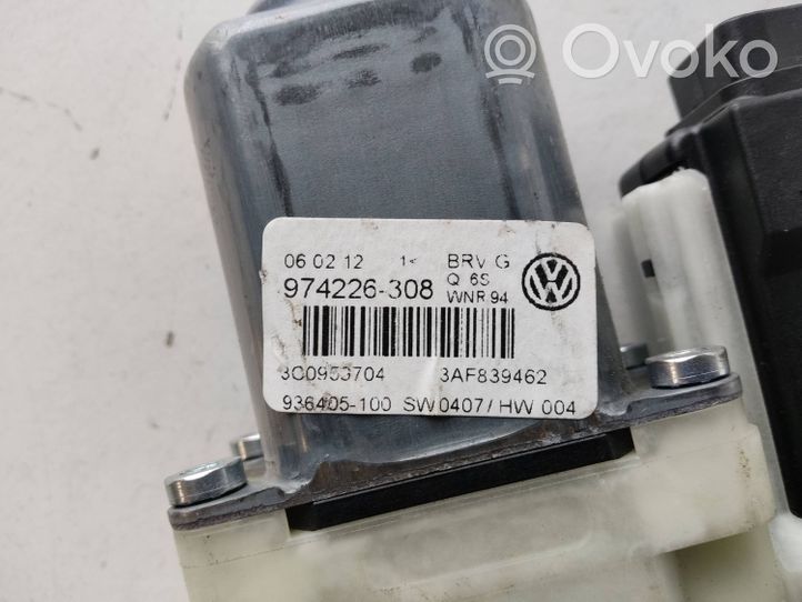 Volkswagen PASSAT B7 Galinis varikliukas langų pakėlėjo 3AF839462