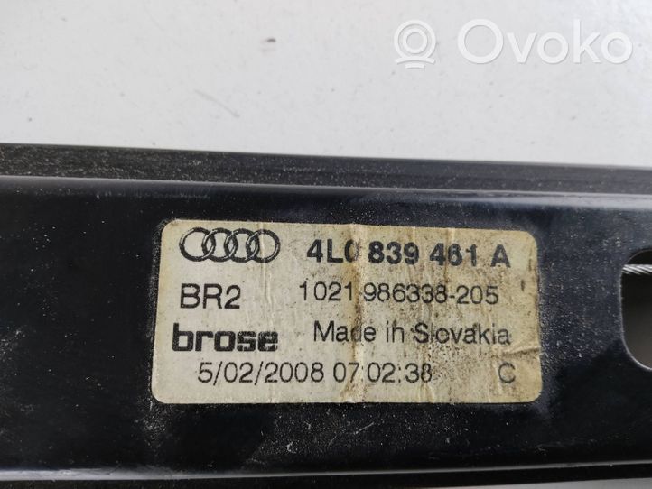 Audi Q7 4L Takaikkunan nostomekanismi ilman moottoria 4L0839461A
