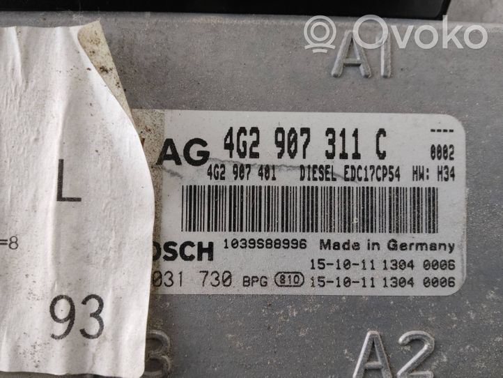 Audi A6 S6 C7 4G Moottorin ohjainlaite/moduuli 4G2907311C