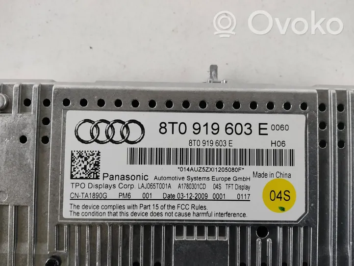 Audi A4 Allroad Monitori/näyttö/pieni näyttö 8T0919603E