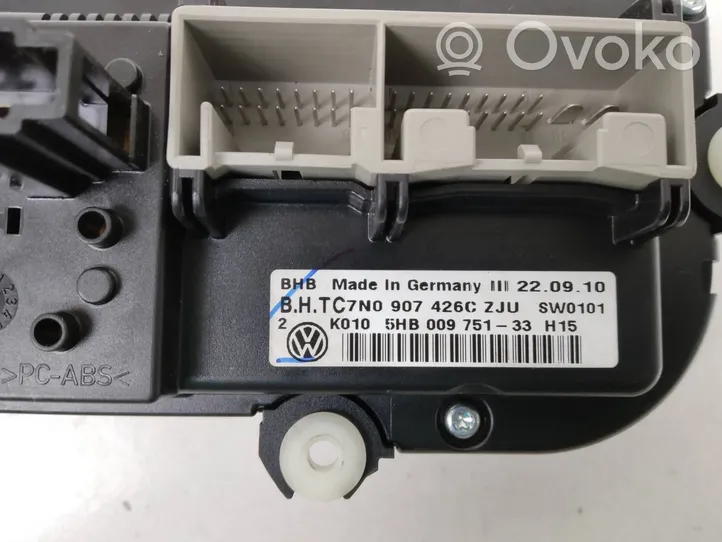 Volkswagen Caddy Climate control unit 7N0907426C