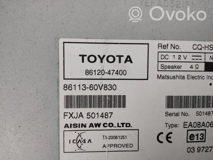Toyota Prius (XW30) Radio / CD-Player / DVD-Player / Navigation 8612047400