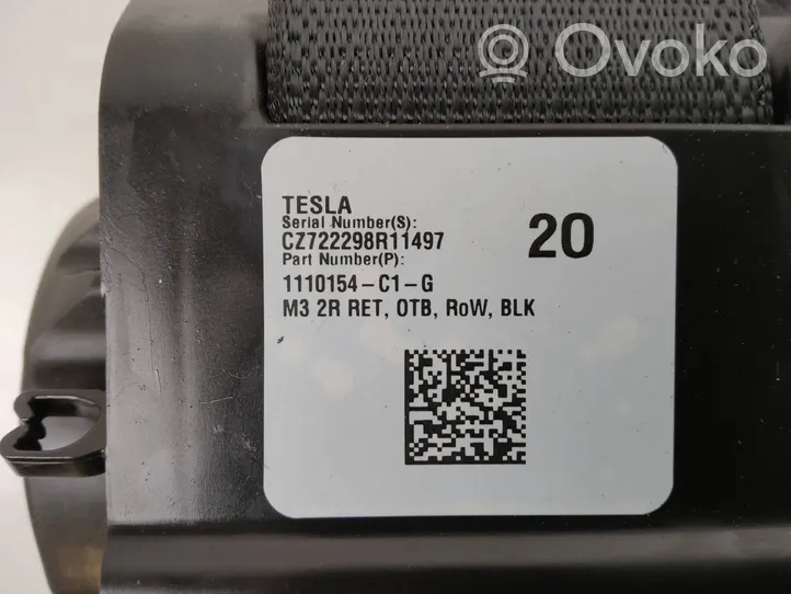 Tesla Model 3 Pas bezpieczeństwa fotela tylnego 1110154C1G