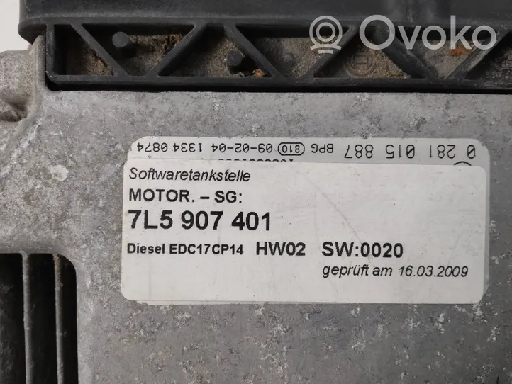 Porsche Cayenne (9PA) Calculateur moteur ECU 7L5907401