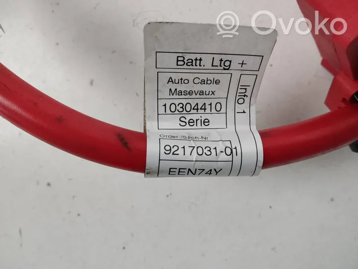 BMW 3 E90 E91 Câble de batterie positif 9217031