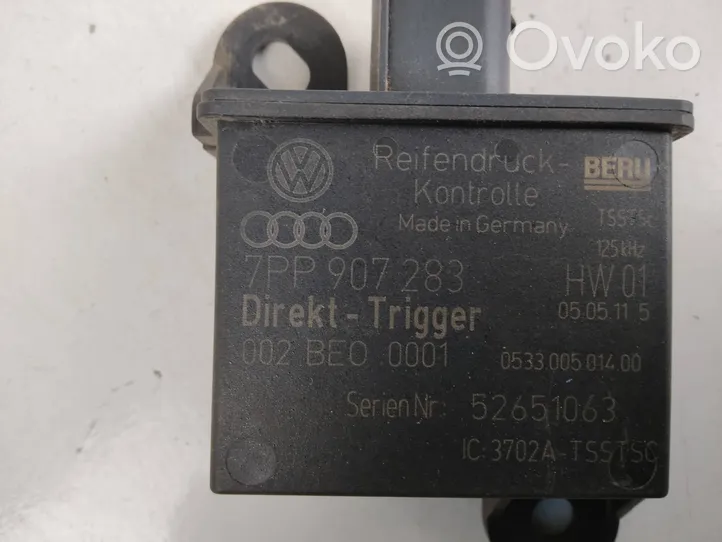 Volkswagen Touareg II Sterownik / Moduł kontroli ciśnienia w oponach 7PP907283