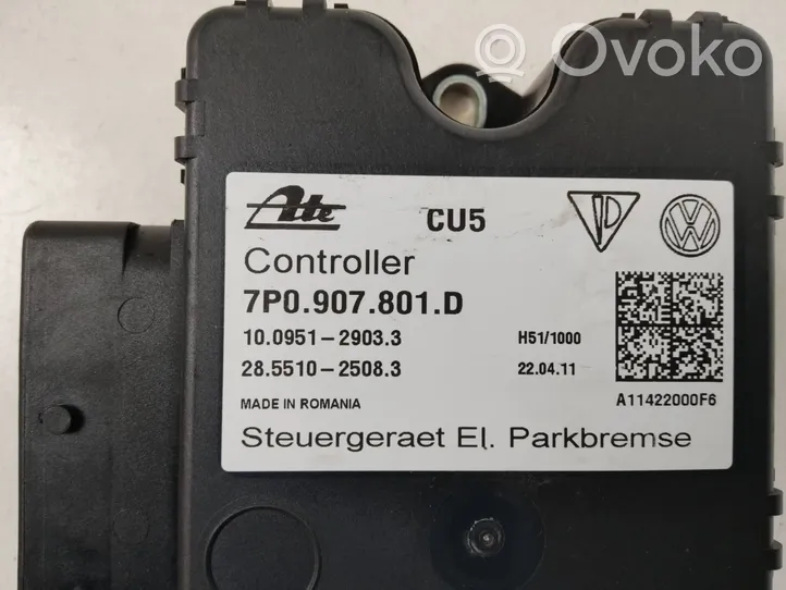 Volkswagen Touareg II Hand brake control module 7P0907801D