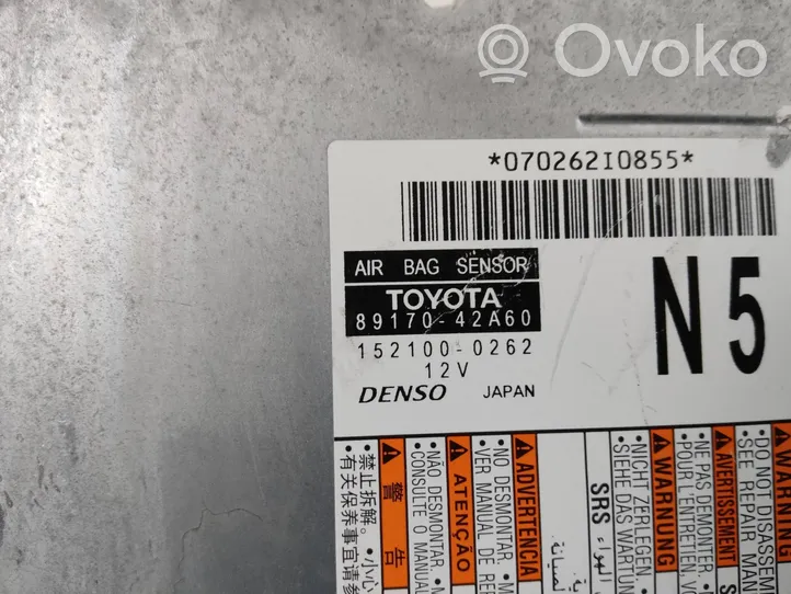Toyota RAV 4 (XA50) Turvatyynyn ohjainlaite/moduuli 8917042A60
