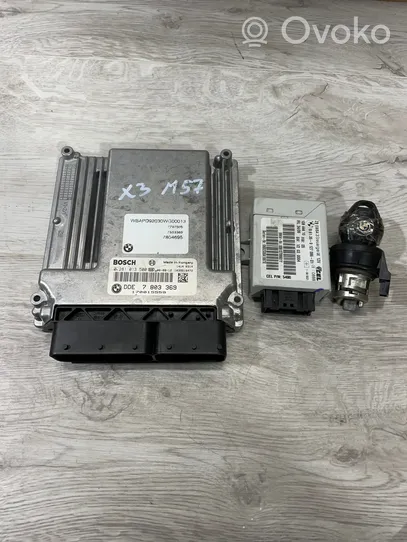 BMW X3 E83 Kit centralina motore ECU e serratura 7803369