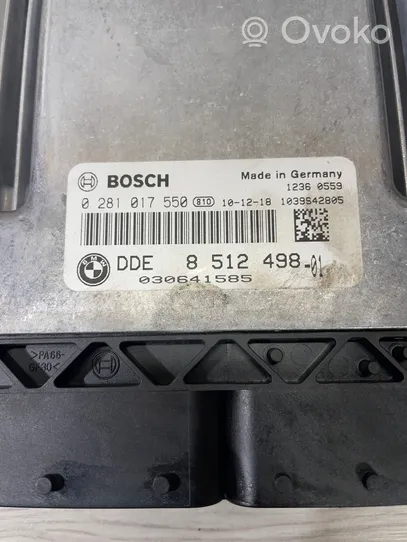 BMW X1 E84 Komputer / Sterownik ECU i komplet kluczy 8512498