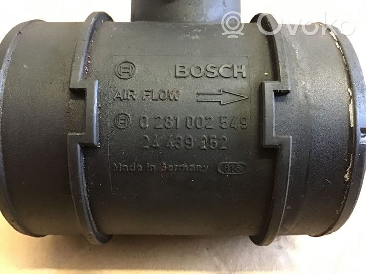 Opel Astra H Mass air flow meter 0281002545