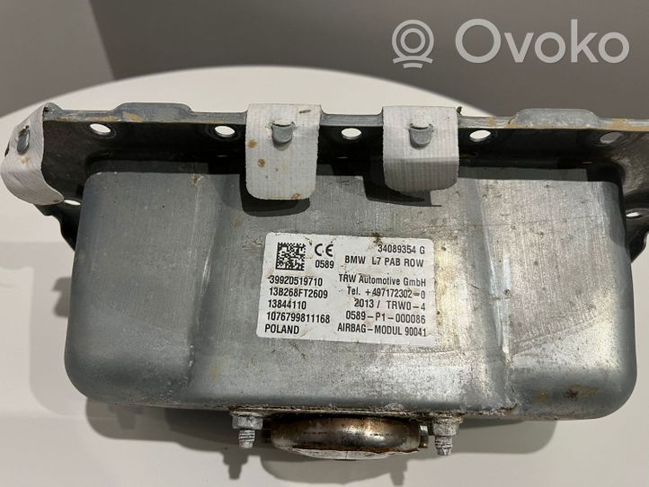 BMW 3 F30 F35 F31 Poduszka powietrzna Airbag pasażera 72129205197