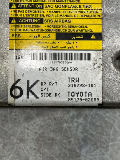 Toyota Corolla E140 E150 Turvatyynyn törmäysanturi 8917002600