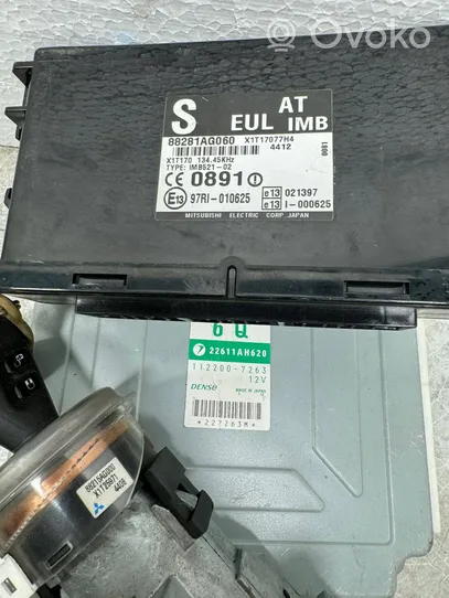 Subaru Legacy Kit centralina motore ECU e serratura 22611AH620