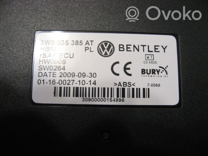 Bentley Flying Spur Muut ohjainlaitteet/moduulit 3W0035385AT