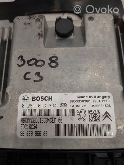 Citroen C3 Picasso Motorsteuergerät ECU 0281013334