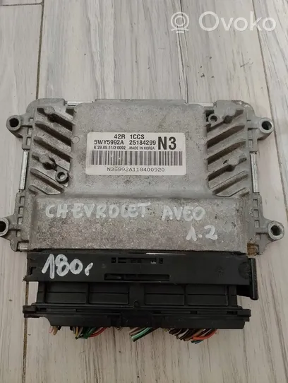 Chevrolet Aveo Komputer / Sterownik ECU silnika 25184299