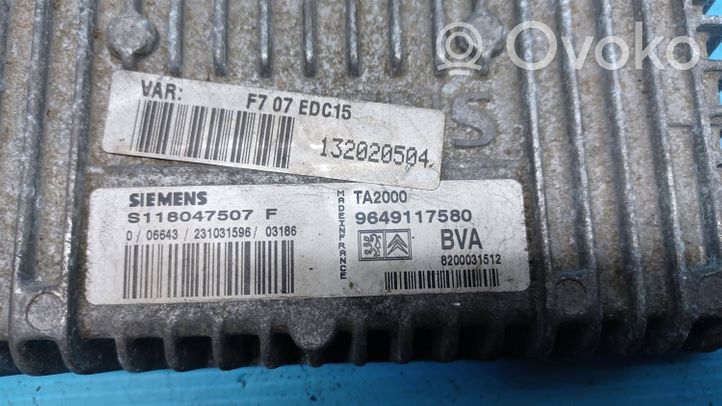 Citroen C5 Module de contrôle de boîte de vitesses ECU 9649117580