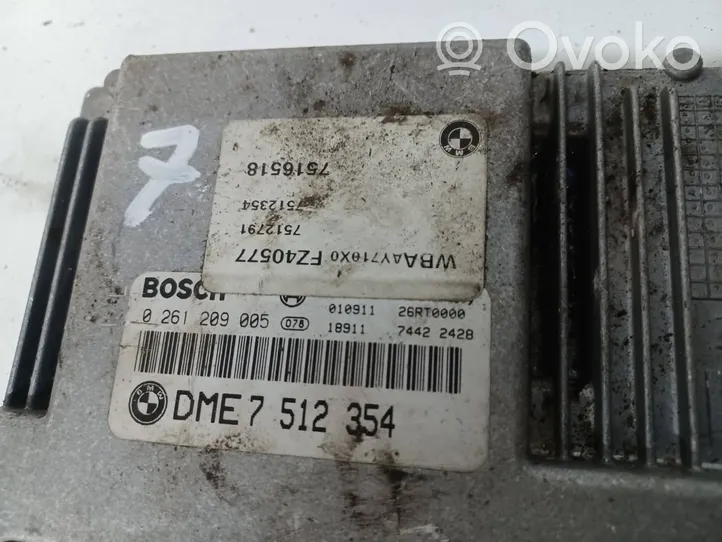 BMW 3 E46 Sterownik / Moduł ECU 7512354