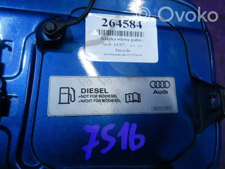 Audi A4 S4 B7 8E 8H Sportello del serbatoio del carburante 4E0010376R