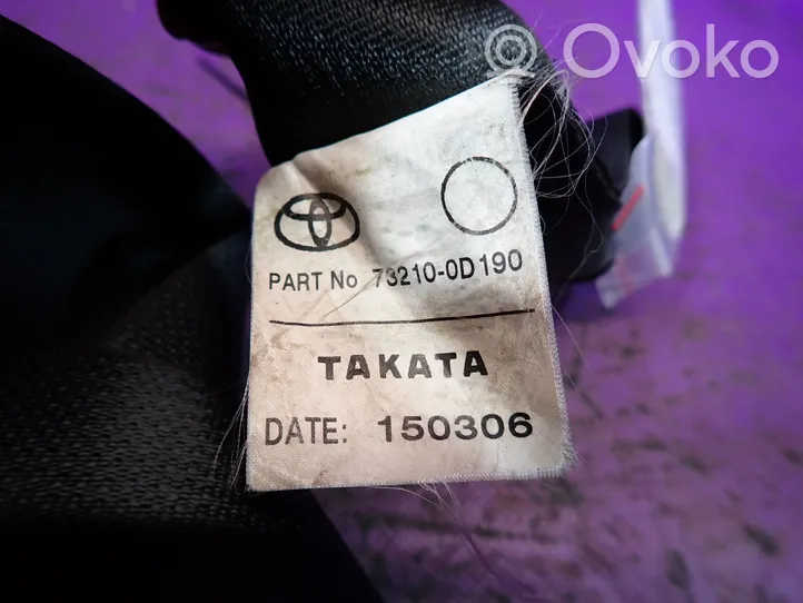 Toyota Yaris Pas bezpieczeństwa fotela przedniego 73210-0D190