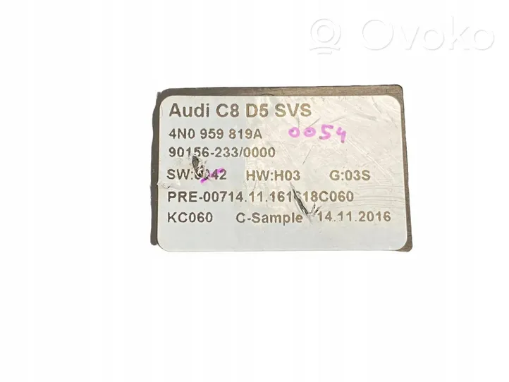 Audi A8 S8 D5 Interruttore di controllo del sedile 4N0959819A