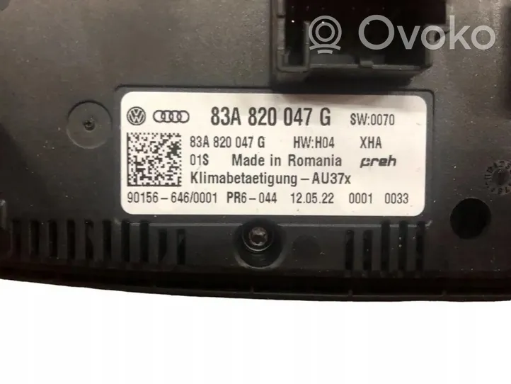 Audi A1 Panel klimatyzacji 83A820047G