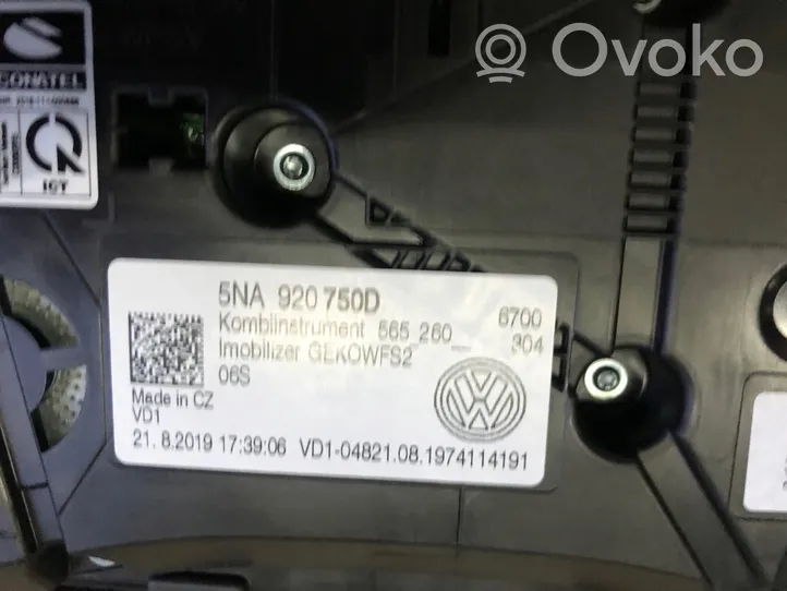 Volkswagen Tiguan Compteur de vitesse tableau de bord ZEGARY