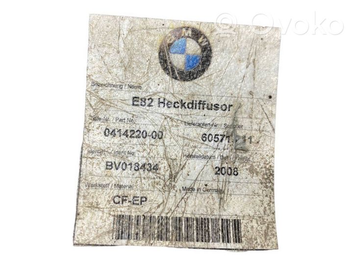 BMW 1 E82 E88 Listwa dolna zderzaka tylnego 60571511