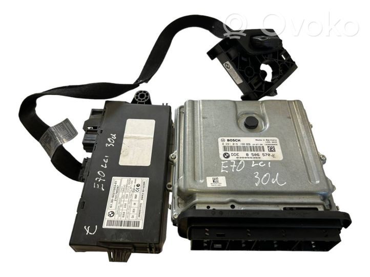 BMW X5 E70 Kit centralina motore ECU e serratura 8506570