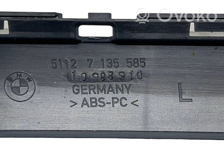 BMW 7 E65 E66 Modanatura separatore del paraurti anteriore 7135585