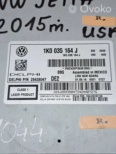 Volkswagen Jetta VI Panel / Radioodtwarzacz CD/DVD/GPS 1K0035164J