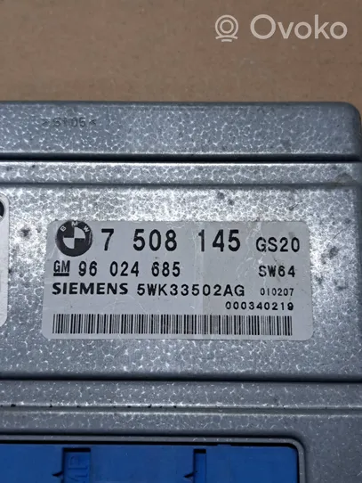 BMW 5 E39 Vaihdelaatikon ohjainlaite/moduuli 7508145