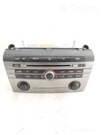 Mazda 3 I Radio/CD/DVD/GPS-pääyksikkö BR2B66AR0