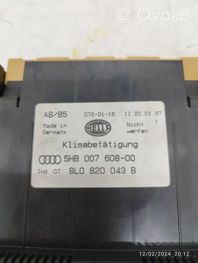 Audi A4 S4 B5 8D Ilmastoinnin ohjainlaite 8L0820043B