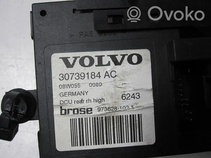 Volvo V50 Silniczek podnoszenia szyby drzwi tylnych 30739184AC