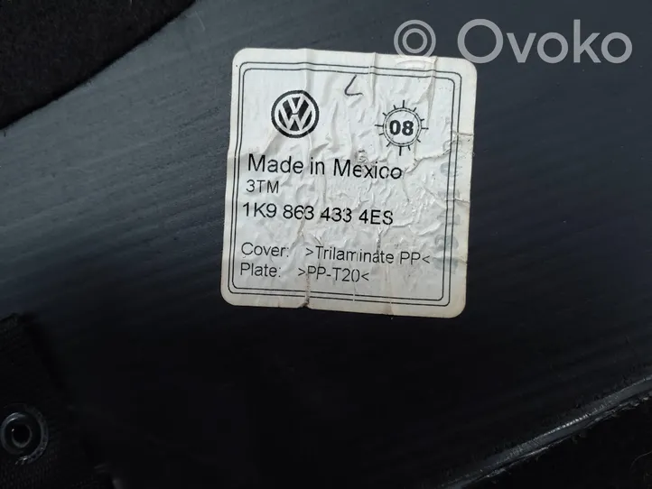 Volkswagen Golf V Tappetino di rivestimento del bagagliaio/baule 1K9863433
