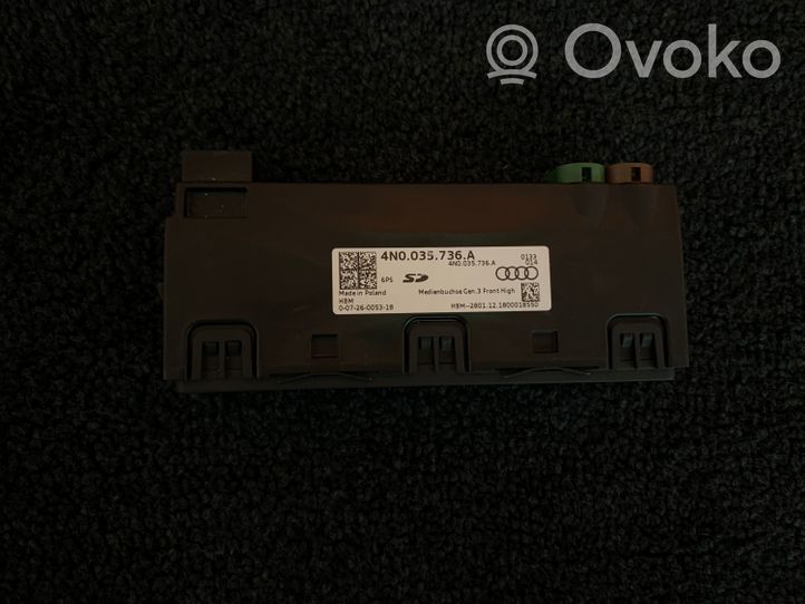 Audi A8 S8 D5 Gniazdo / Złącze USB 4N0035736A