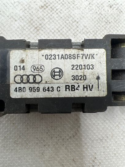 Audi A6 S6 C5 4B Czujnik uderzenia Airbag 4B0959643C